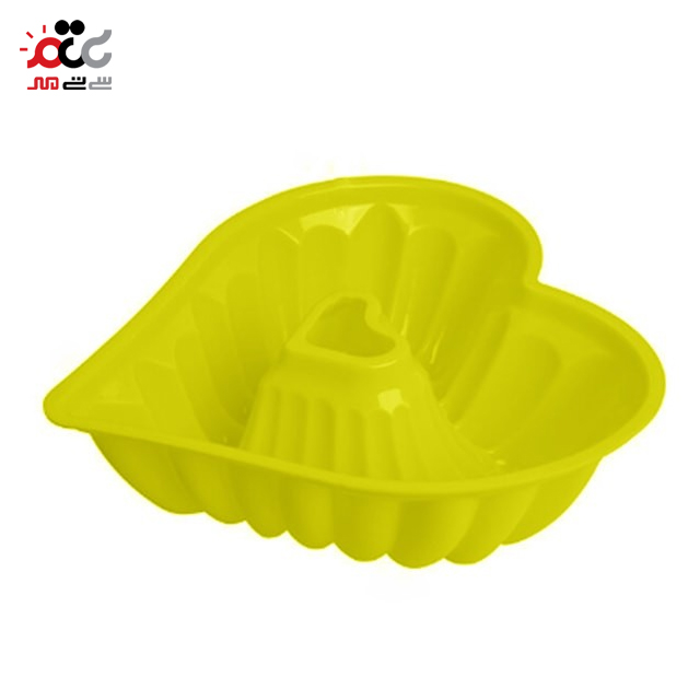 قالب کیک و ژله سیلیکونی شیفون دار طرح قلب سایز متوسط