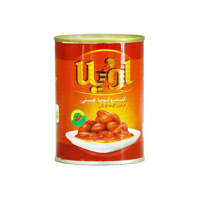 کنسرو لوبیا چیتی در سس گوجه اویلا 380 گرمی