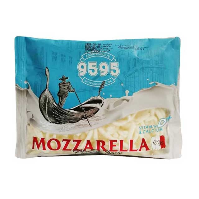 پنیر پیتزا موزارلا 9595 بسته 180 گرمی