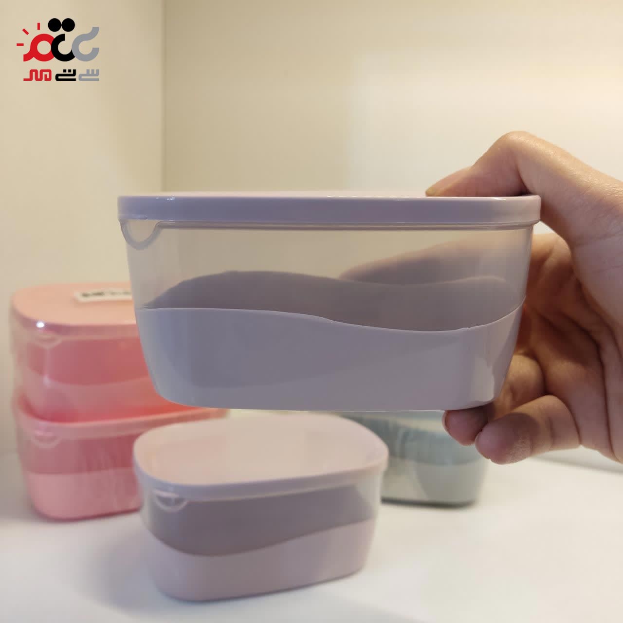 ظرف فریزری اشکان مدل روشا بسته 2 عددی سایز کوچک