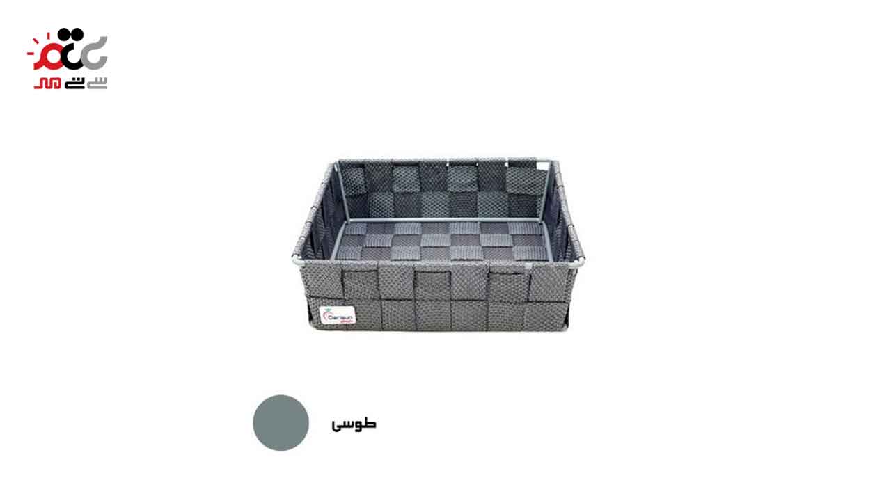 سبد بافتنی مربع متوسط داریسان کدs158