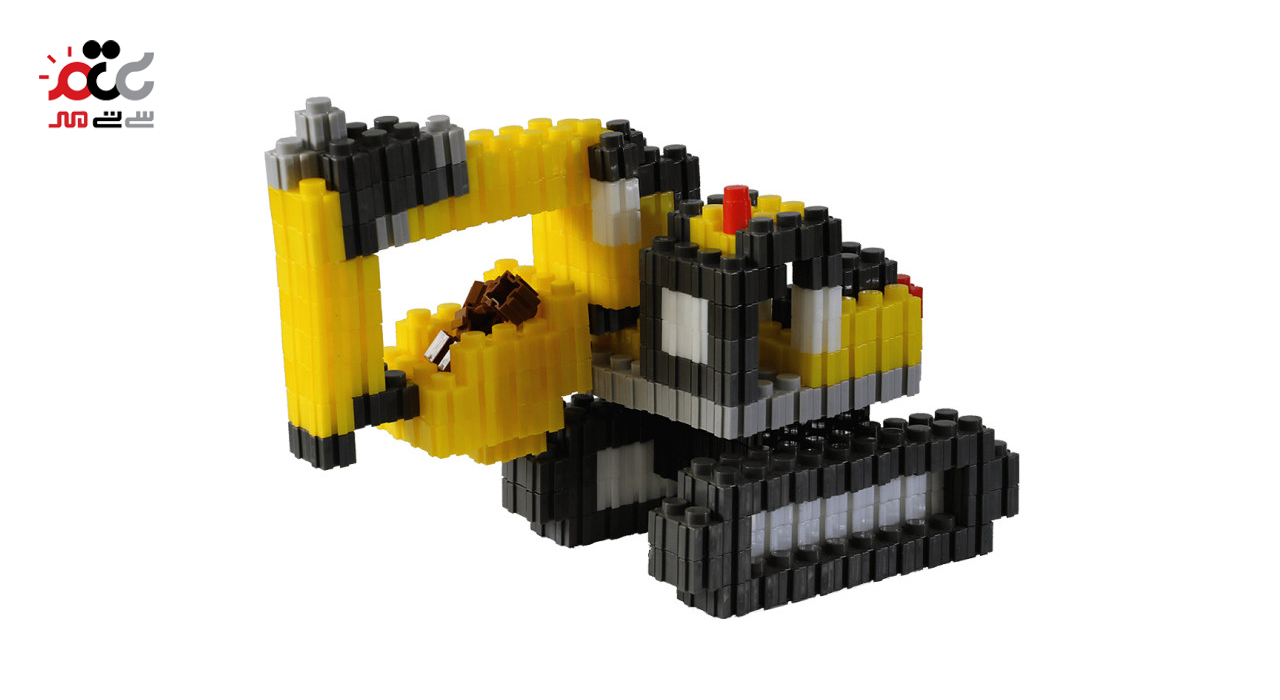 ساختنی پویا مدل ماشین آلات راه‌سازی 550 قطعه ای