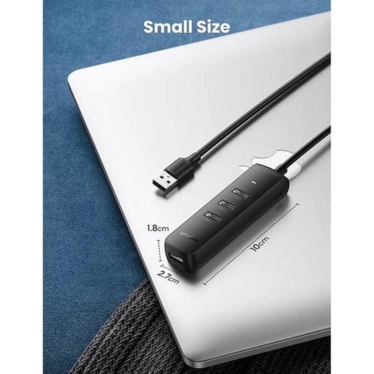 هاب 4 پورت UGREEN USB3.0 مدل CM416-10915 - مشکی (گارانتی 18 ماهه آسان پیشرو)