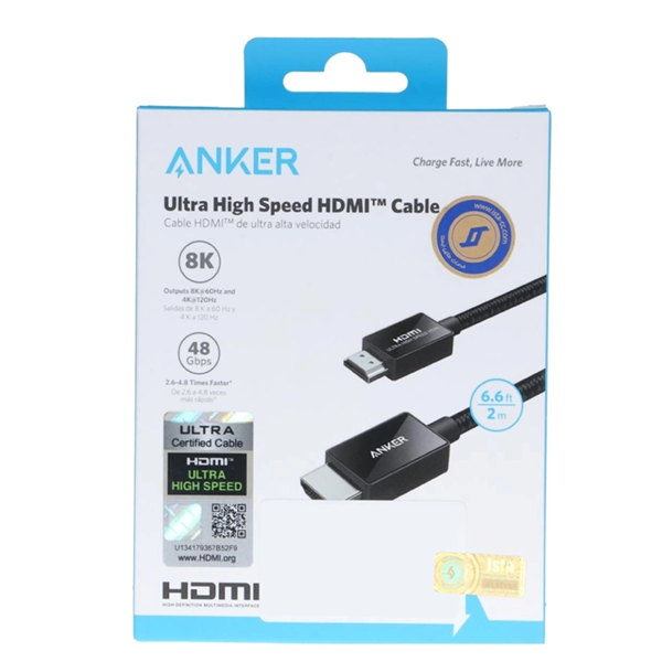 کابل 2.1 متری ANKER HDMI مدل A8743H11 - مشکی (گارانتی 18ماهه حافظه طلایی ایستا)
