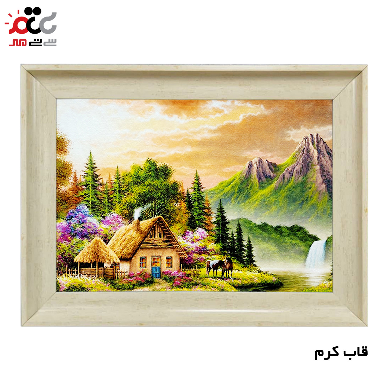 تابلو فرش چاپی طرح منظره کد 10024 سایز 100×70 سانتی متری