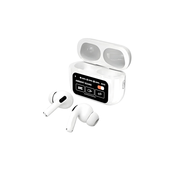 ایرفون بی سیم Touch Control ANC/ENC مدل A9 Pro - سفید کد 1 (پک ضعیف)