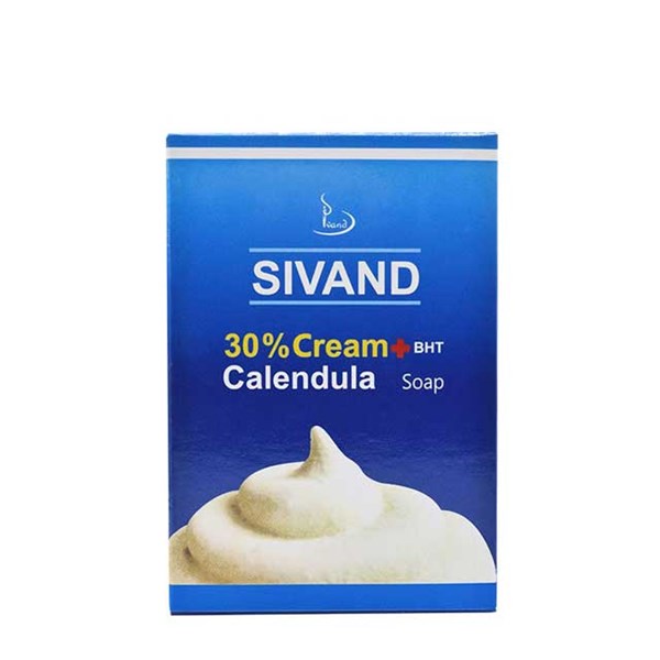 صابون 30% کرم سیوند مدل Calendula وزن 90 گرمی
