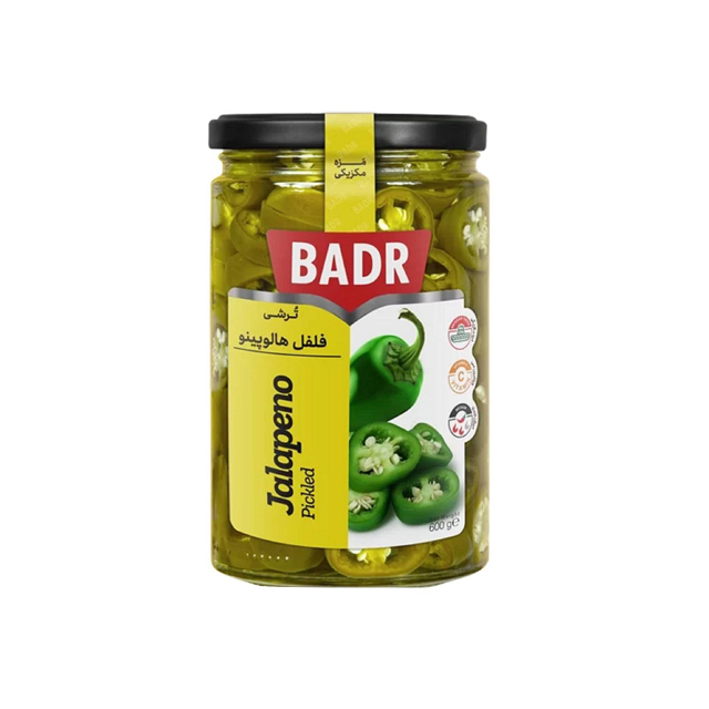 خرید ترشی هالوپینو سبز بدر 370 گرمی