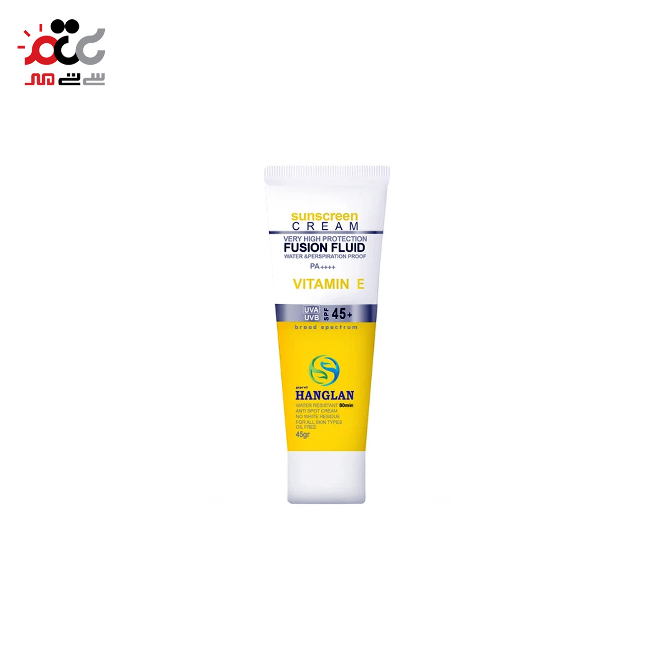 کرم ضد آفتاب بدون رنگ جی پو اویل هانگلن SPF 45 مدل فیوژن حجم 45 میلی‌لیتری