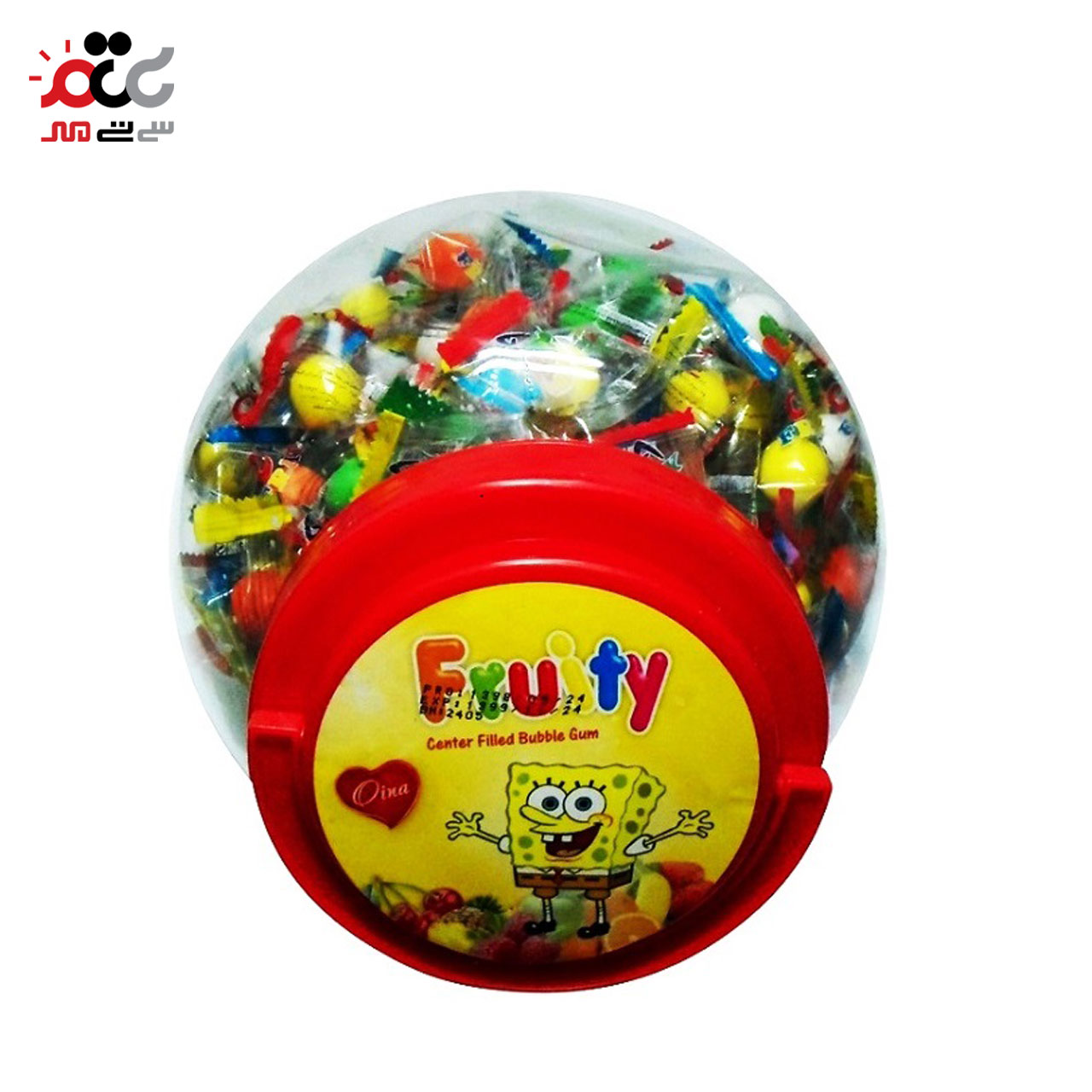 آدامس بادکنکی توپی اوینا فروتی 200 عددی