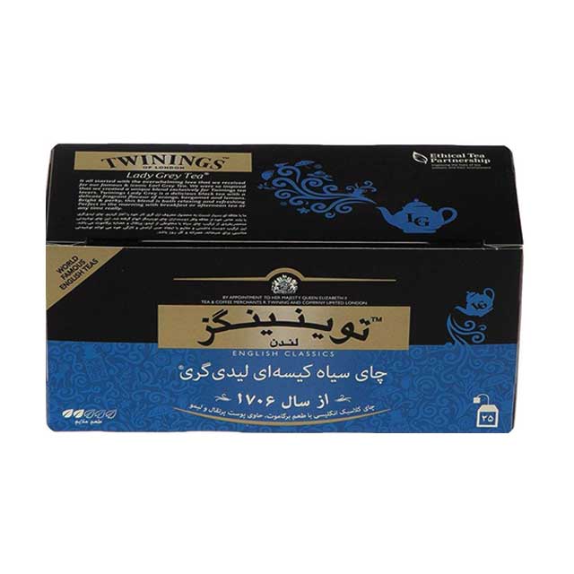 چای سیاه کیسه ای لیدی گری توینینگز 25 عددی