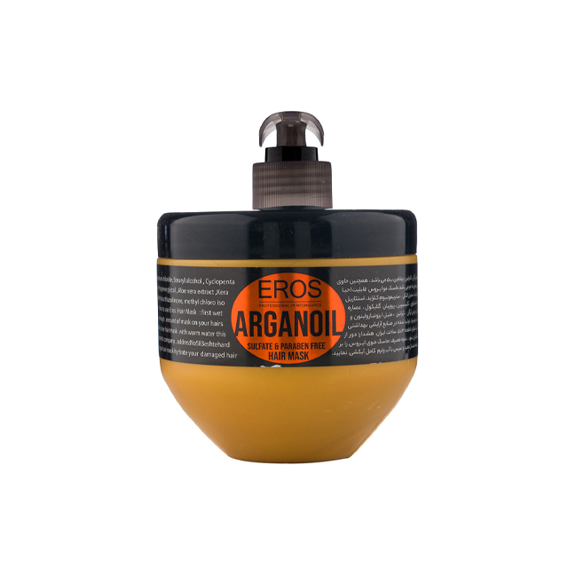 ماسک مو تقویت کننده و ضد وز آرگان اروس 500 میلی لیتری