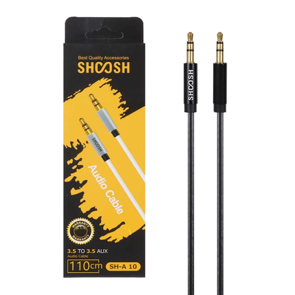 کابل صدا 1.1 متری Shoosh AUX مدل SH-A10 - مشکی - SMO