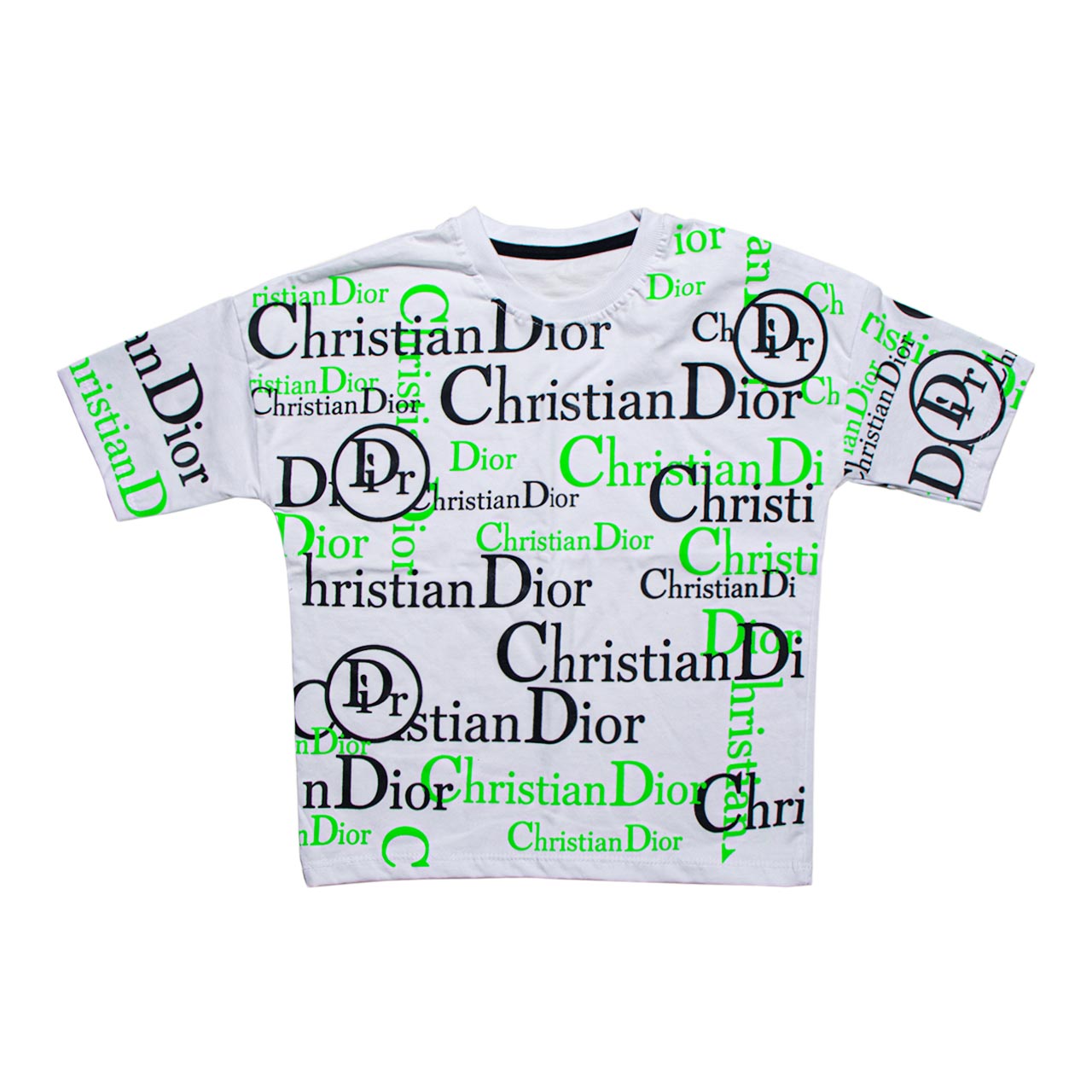 تیشرت سفید طرح دار