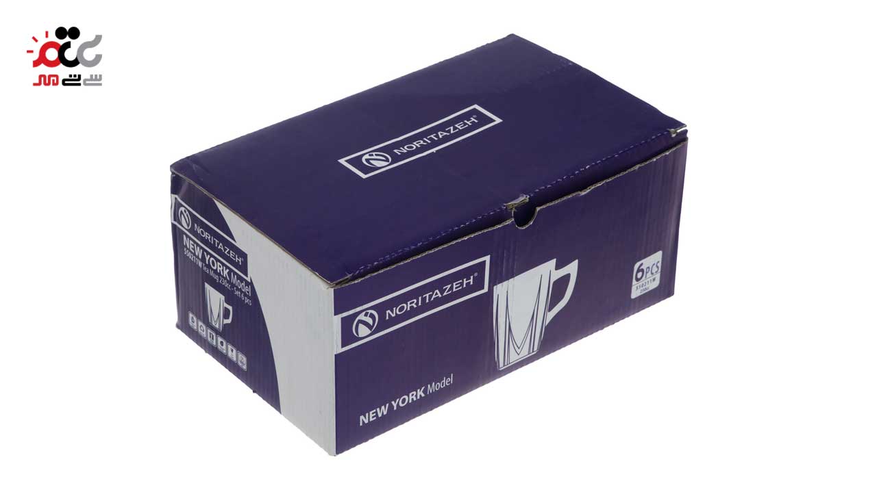 لیوان دسته دار چایخوری نوری تازه سری نیویورک مدل 550211W بسته 6 عددی