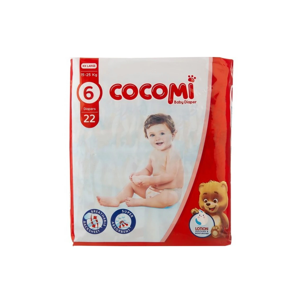 پوشک کودک شورتی کوکومی سایز 6 تعداد 22 عددی