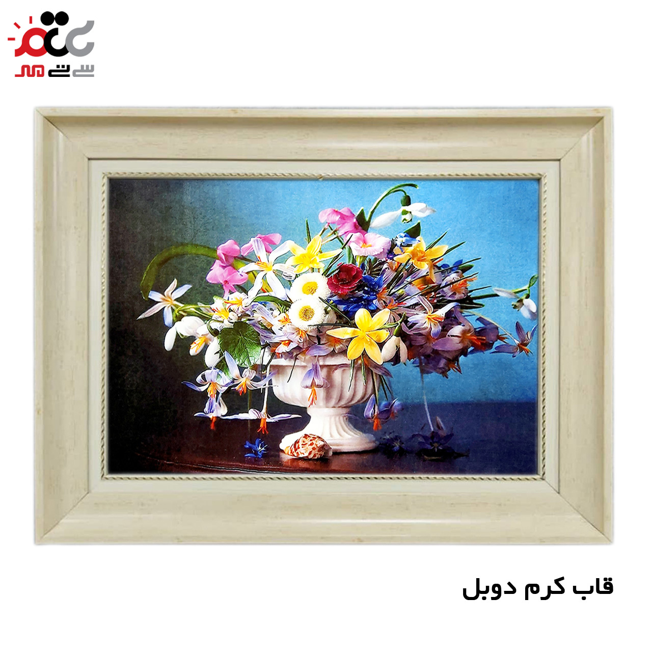 تابلو فرش چاپی طرح گل کد 12010 سایز 60×40 سانتی متری