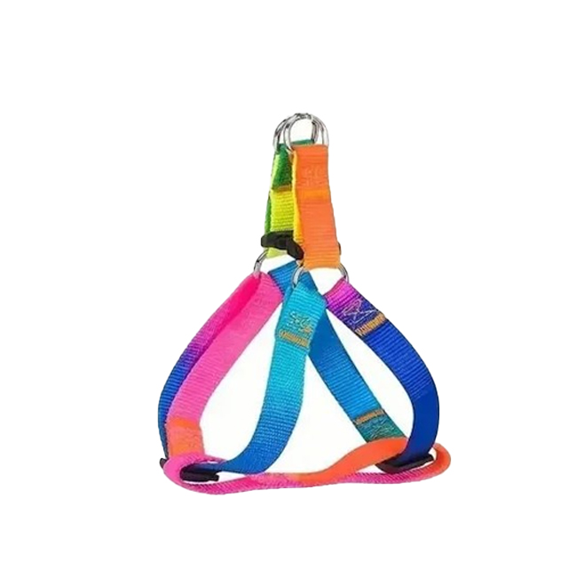 قلاده کتفی سگ نژاد کوچک مدل رنگین کمانی سایز L