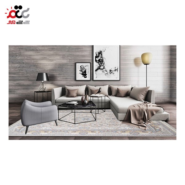 فرش ماشینی طرح بژ کد 1409