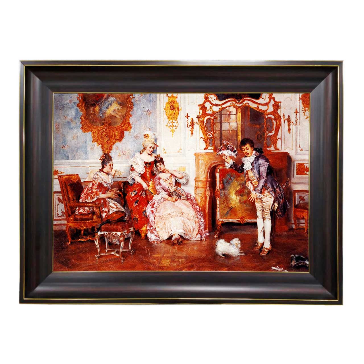 تابلو فرش چاپی طرح قصر کد 11065 سایز 60×40 سانتی متری