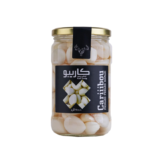 ترشی سیر بدون پوست کاریبو 680 گرمی