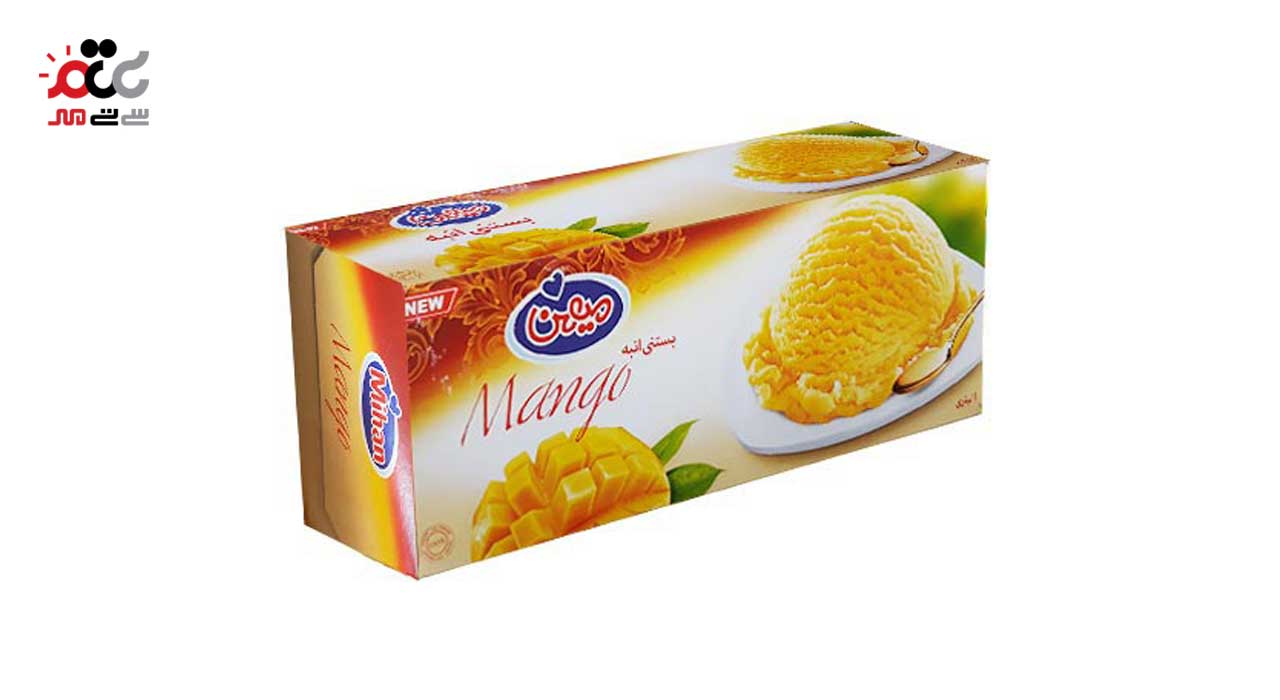 بستنی انبه میهن 1000 میلی لیتری