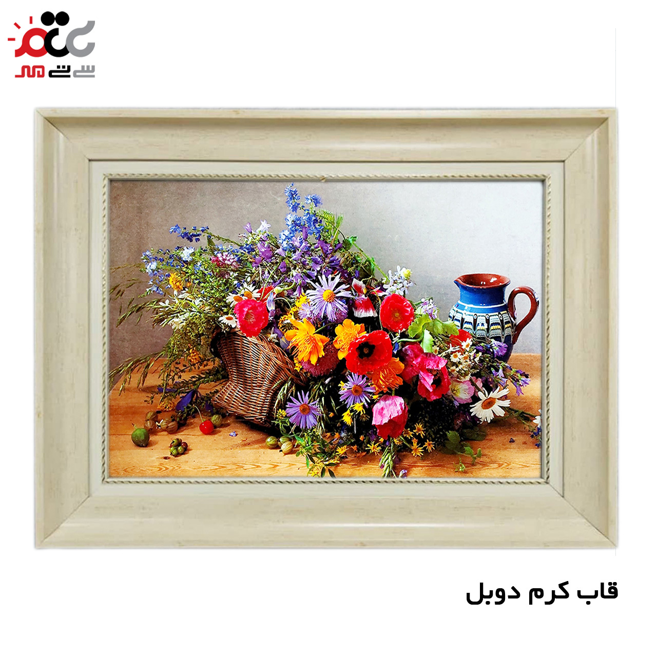 تابلو فرش چاپی طرح گل کد 12001 سایز 60×40 سانتی متری