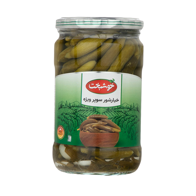 خیارشور سوپر ویژه خوشبخت 680 گرمی