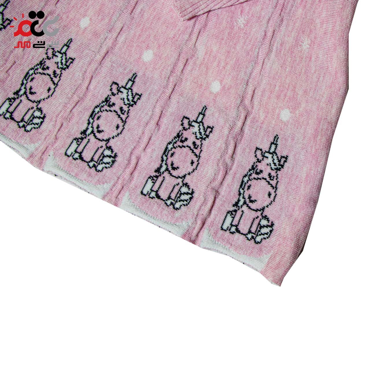 بلوز دخترانه اسب تک شاخ طرح بافت کد 03