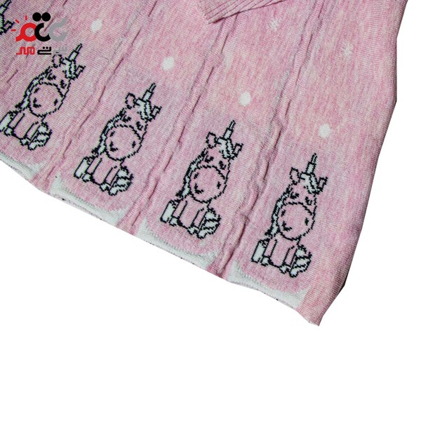 بلوز دخترانه اسب تک شاخ طرح بافت کد 03