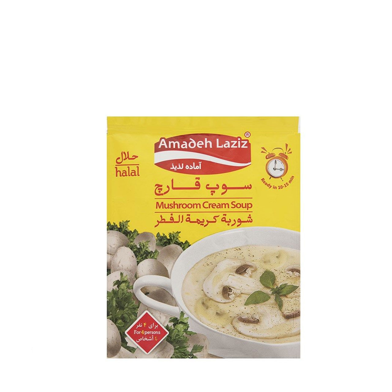 سوپ نیمه آماده قارچ آماده لذیذ 65 گرمی