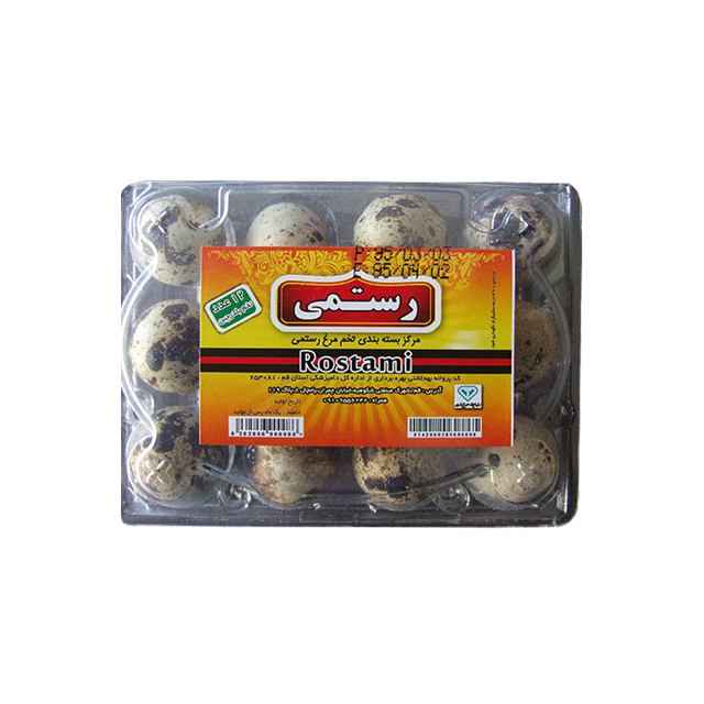 خرید اینترنتی تخم بلدرچین رستمی 12 عددی