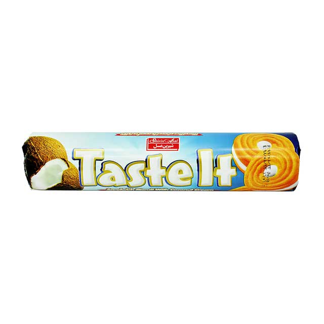 بیسکویت کرمدار لیوانی نارگیلی شیرین عسل 120 گرمی