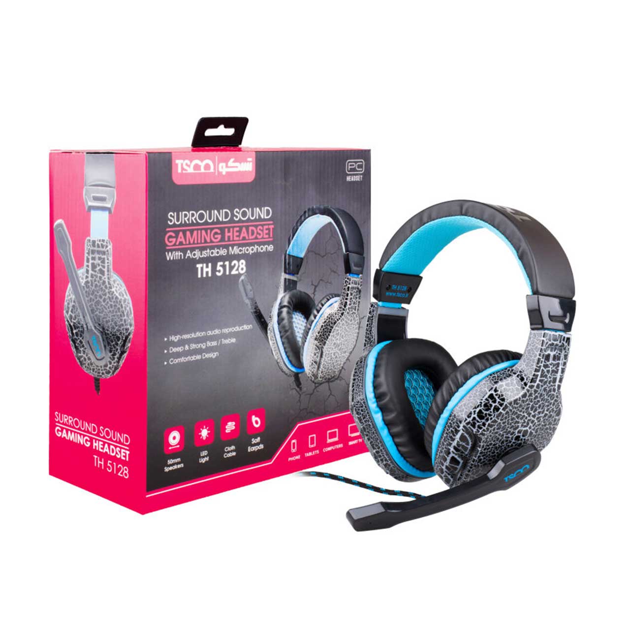 هدست مخصوص بازی تسکو مدل TH5128