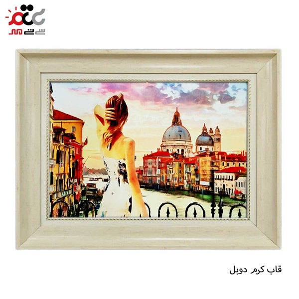 تابلو فرش طرح بانو کد 10200 سایز 100×70 سانتی متری
