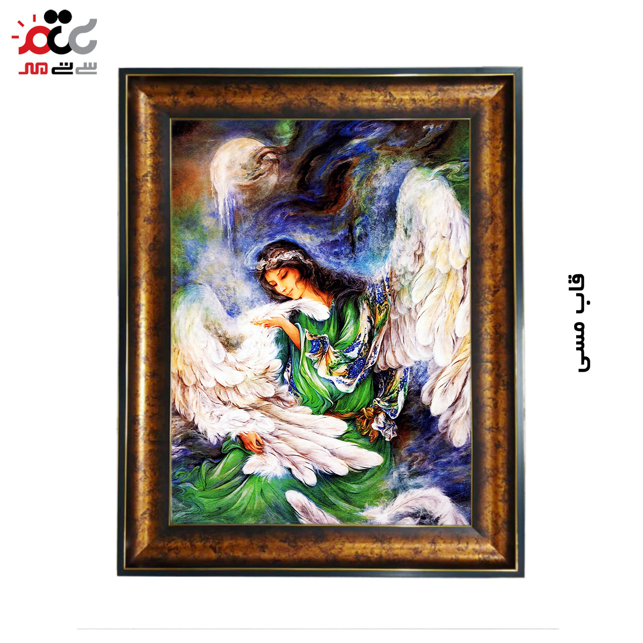 تابلو فرش چاپی طرح مینیاتوری کد 16004 سایز 50×70 سانتی متری