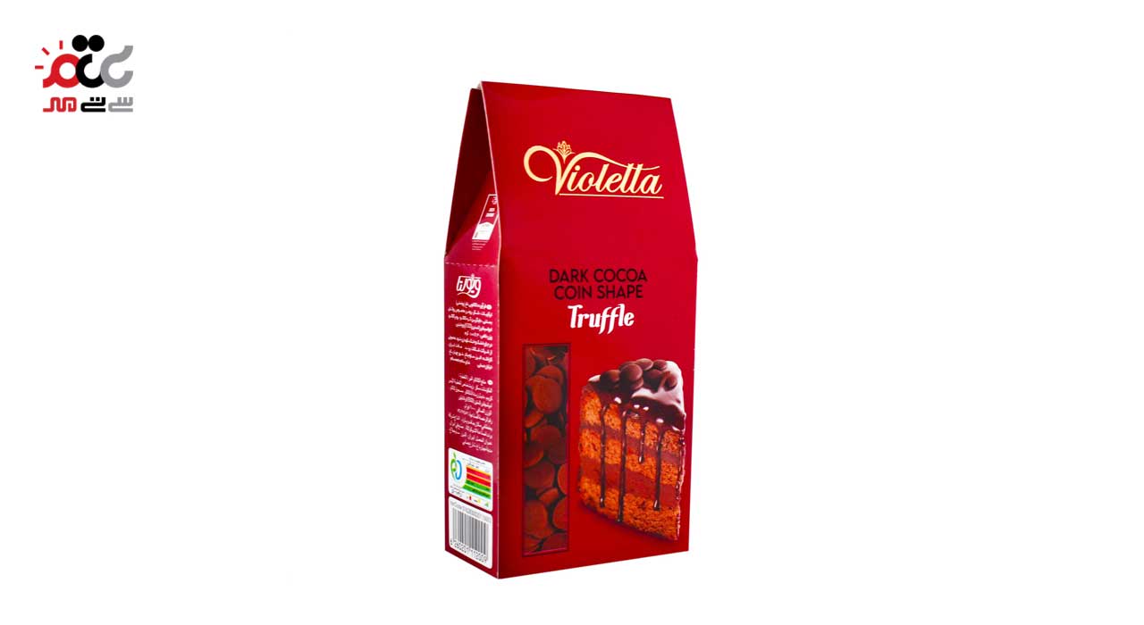 ترافل سکه ای کاکائویی تلخ فرمند 100 گرمی