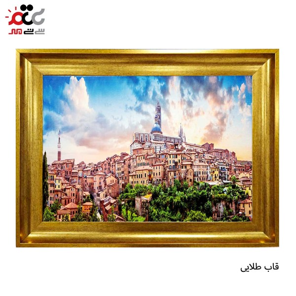 تابلو فرش طرح منظره جدید کد 10062 سایز 100×70 سانتی متری