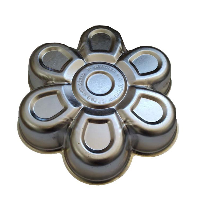 قالب آلومینیوم مدل شیفون دار طرح گل 6 پر کد 2011