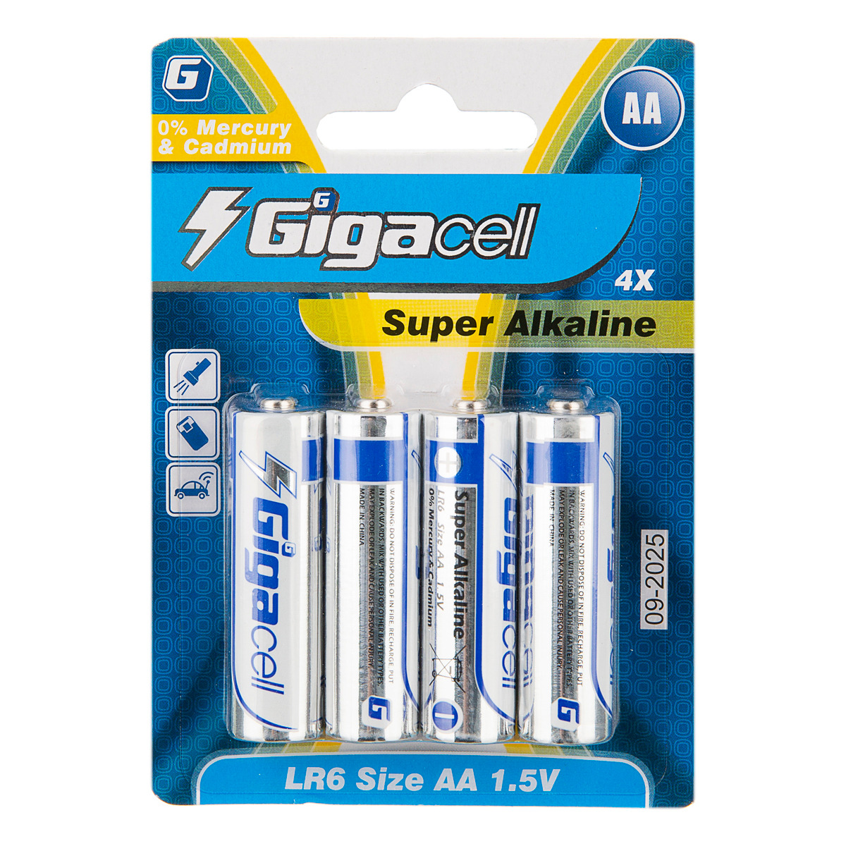 باتری قلمی مدل آلکالاین گیگاسل بسته 4 عددی