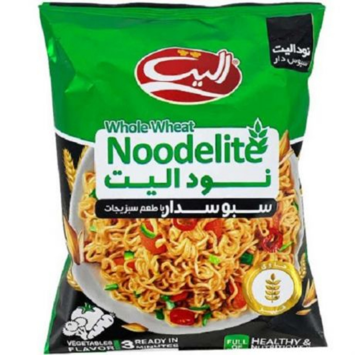 نودالیت سبوسدار با طعم سبزیجات الیت 75 گرمی