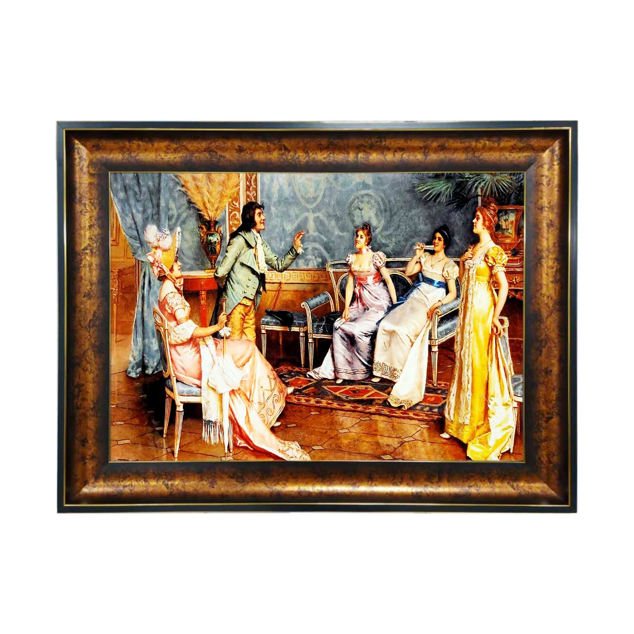 تابلو فرش چاپی طرح عمارت کد 11021 سایز 50×35 سانتی متری