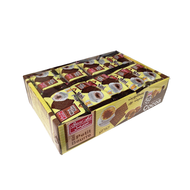 بیسکویت پتی بور کاکائویی شیرین عسل 50 عددی