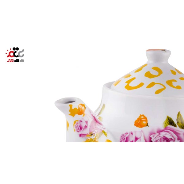 ست کتری و قوری طرح گل کد 3219