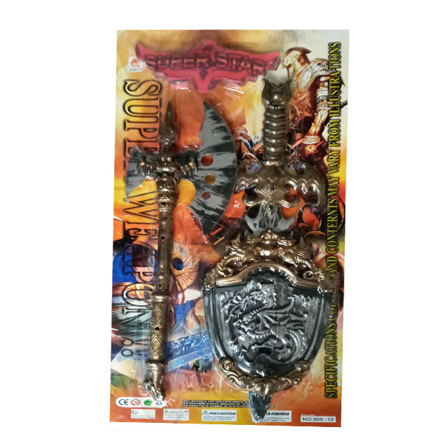 ست اسباب بازی شمشیر و سپر و تبر سوپر استار