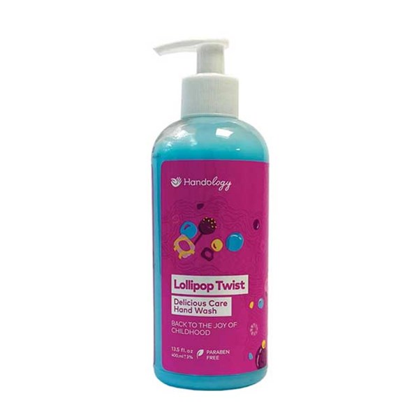 مایع دستشویی کرمی هندولوژی مدل Lollipop Twist حجم 400 میلی لیتری