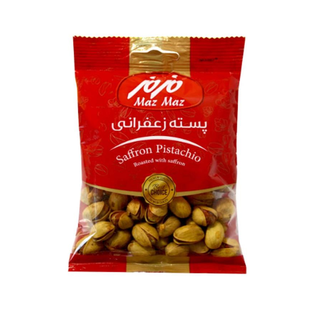 پسته زعفرانی مزمز 60 گرمی