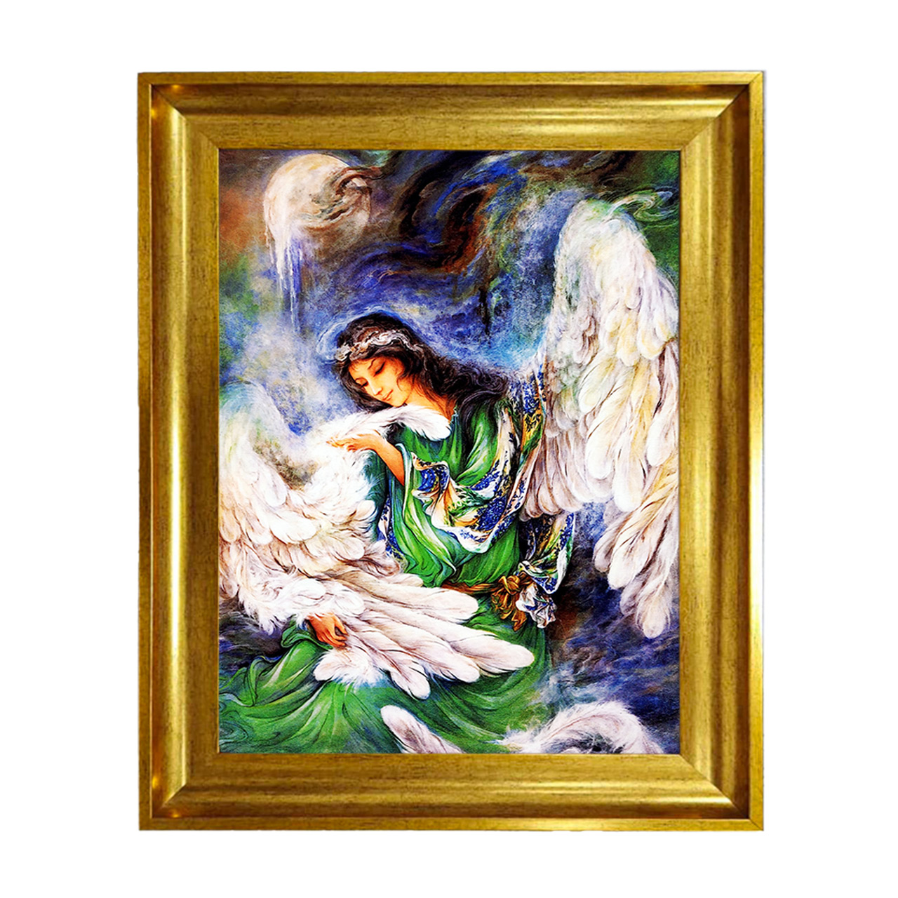 تابلو فرش چاپی طرح مینیاتوری کد 16004 سایز 50×70 سانتی متری