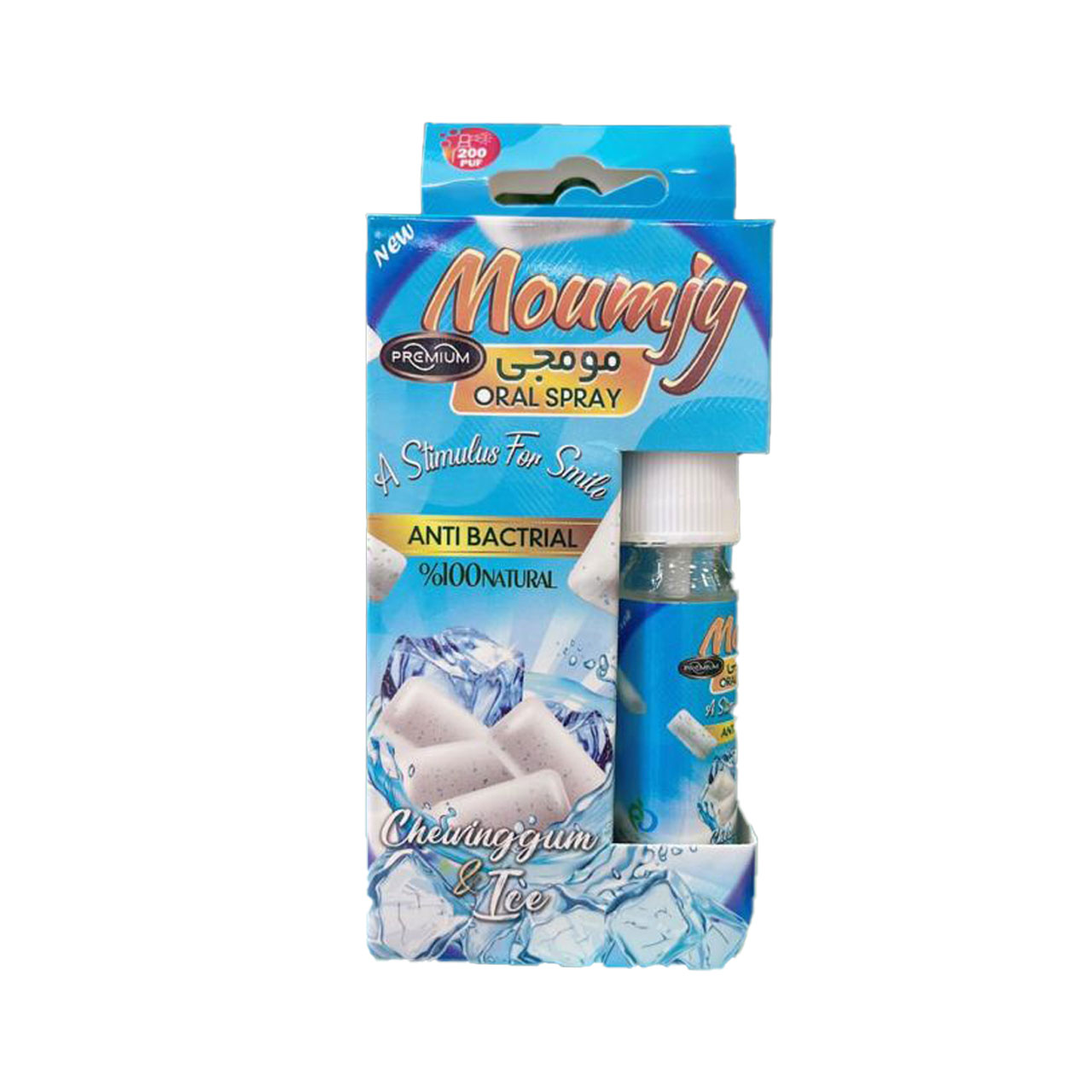 اسپری خوشبو کننده دهان با طعم آدامس یخی مومجی 35 گرمی
