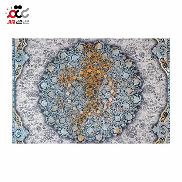 فرش ماشینی مدل پاریس نقره ای